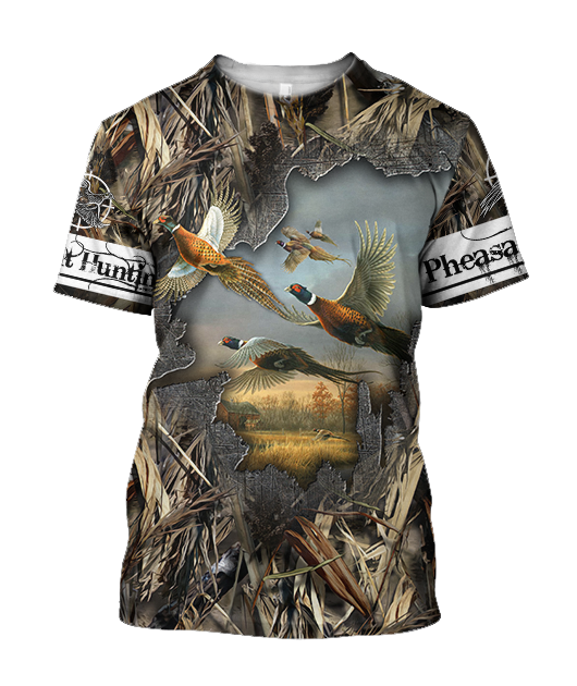 Pheasant Hunting 3D All Over Printed Shirts For Men And Women JJ170101-Apparel-MP-T-Shirt-S-Vibe Cosy™