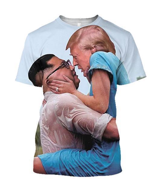 3D All Over Print Trump and Kim Jong Un The notebook-Apparel-HD09-T-Shirt-S-Vibe Cosy™