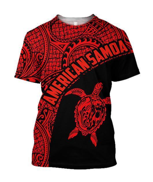 American Samoa Polynesian Hoodie - Red H9-Apparel-Phaethon-T-Shirt-S-Vibe Cosy™