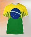 Brasil Flag Hoodie - Stripes Style-Apparel-Phaethon-T-Shirt-S-Vibe Cosy™