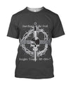 3D All Over Printed Templar Skull-Apparel-HP Arts-T-Shirt-S-Vibe Cosy™