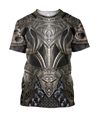 3D Printed Hoodie Chainmail Knight Armor Clothes JJ060304-Apparel-MP-T shirt-S-Vibe Cosy™