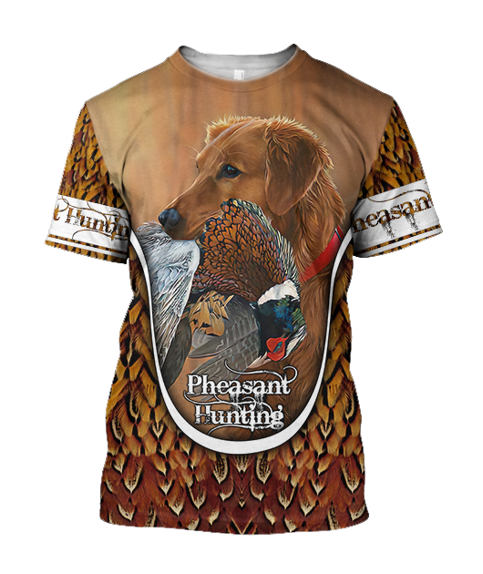 Pheasant hunting 3D Printed shirts TT070101-Apparel-TT-T-Shirt-S-Vibe Cosy™