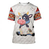 Cute Real Cow Farm-Apparel-HD09-T-Shirt-S-Vibe Cosy™