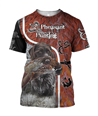 Pheasant Hunting Wirehaired Pointing Griffon 3D All Over Printed Shirts For Men And Women JJ170103-Apparel-MP-T-Shirt-S-Vibe Cosy™