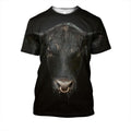 3D All Over Printed Black Cow Hoodie-Apparel-HD09-T-Shirt-S-Vibe Cosy™