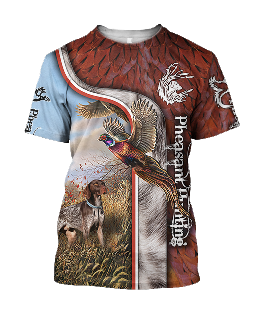 Pheasant Hunting 3D All Over Printed Shirts For Men And Women JJ100101-Apparel-MP-T-Shirt-S-Vibe Cosy™