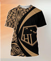 Hawaii Polynesian Tribal Hoodie - Circle Style Golden Color - AH-ALL OVER PRINT HOODIES (P)-Phaethon-T-Shirt-S-Vibe Cosy™