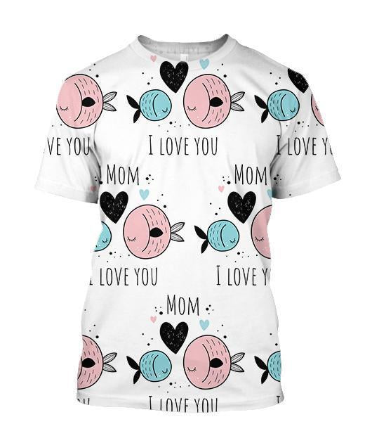 3D All Over I Love Mom Hoodie-Apparel-Khanh Arts-T-Shirt-S-Vibe Cosy™