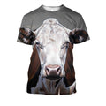 Beautiful Cow Face Clothes-Apparel-HD09-T-Shirt-S-Vibe Cosy™