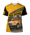 Blue Bird Bus Driver 3D Hoodie JJ200401-Apparel-MP-T shirt-S-Vibe Cosy™