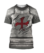 Knight Templar 3D All Over Printed Hoodie Chainmail JJ260201-Apparel-MP-T shirt-S-Vibe Cosy™