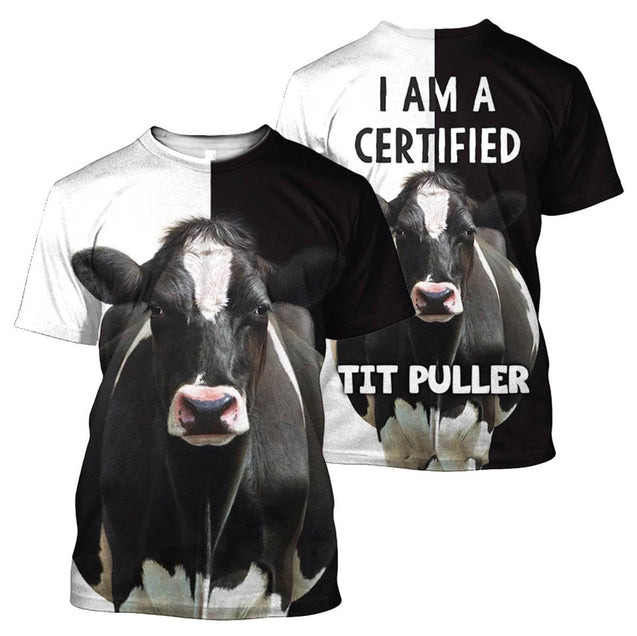 I Am A Certified Tit Puller Shirts-Apparel-HD09-T-Shirt-S-Vibe Cosy™