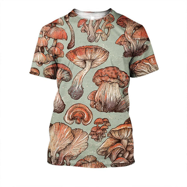 All Over Print forest mushrooms-Apparel-NTH-T-Shirt-S-Vibe Cosy™