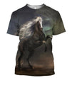 3D All Over Print Black Horse In The Dark Shirts-Apparel-Phaethon-T-Shirt-S-Vibe Cosy™