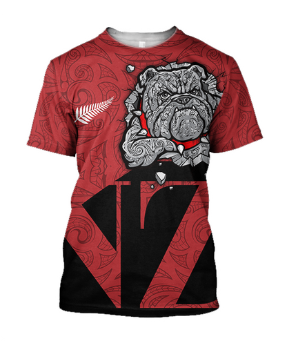 New Zealand Bulldog Hoodie, Maori Bulldog Pullover Hoodie JJ140107 - Amaze Style™-Apparel
