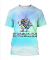 3D All Over Print Love Mamasaurus Hoodie-Apparel-Khanh Arts-T-Shirt-S-Vibe Cosy™