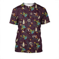 3D All Over Print Mushrooms and Blueberry Shirt-Apparel-NTH-T-Shirt-S-Vibe Cosy™
