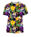 3D All Over Print Leaves Of Human Skulls Shirts-Apparel-Phaethon-T-Shirt-S-Vibe Cosy™