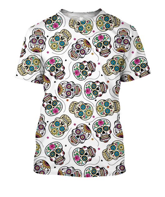 3D All Over Print Skull Art Shirts-Apparel-Phaethon-T-Shirt-S-Vibe Cosy™