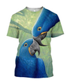 3D All Over Print Parrot Blue Love Hoodie-Apparel-PHL-T-Shirt-S-Vibe Cosy™
