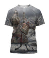 3D All Over Print Mongol Warriors War Hoodie-Apparel-Khanh Arts-T-Shirt-S-Vibe Cosy™