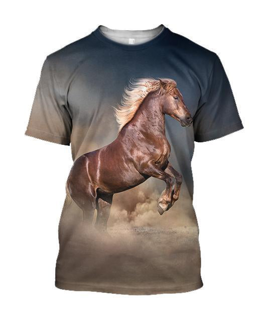 Beautiful Horse Shirt - Winter Set for Men and Women JJ061201-Apparel-NNK-T-Shirt-S-Vibe Cosy™