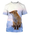 3D All Over Printed Fox Art Shirts and Shorts-Apparel-Phaethon-T-Shirt-S-Vibe Cosy™