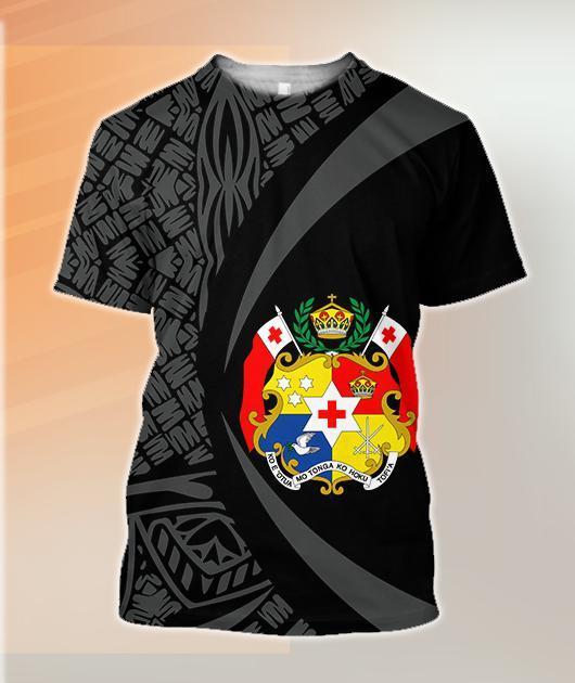 Tonga Coat Of Arms Polynesian Hoodie - Circle Style J1-Apparel-Phaethon-T-Shirt-S-Vibe Cosy™