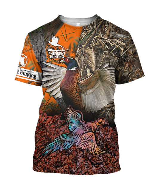 Pheasant Hunting 3D All Over Printed Shirts For Men And Women JJ050203-Apparel-MP-T-Shirt-S-Vibe Cosy™