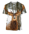 3D All Over Print Deer Winter Shirts-Apparel-Phaethon-T-Shirt-S-Vibe Cosy™