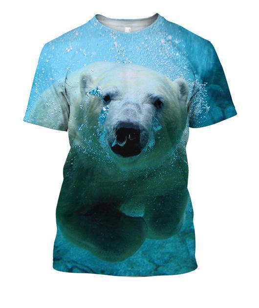 3D AOP Polar Bears Shirt-Apparel-Phaethon-T-Shirt-S-Vibe Cosy™