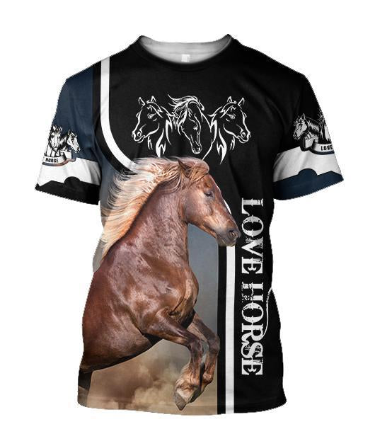 Beautiful Horse Shirt - Winter Set for Men and Women JJ101201-Apparel-NNK-T-Shirt-S-Vibe Cosy™