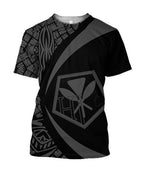 Kanaka Polynesian Tribal Hoodie - Circle Style Gray Color - AH-ALL OVER PRINT HOODIES (P)-Phaethon-T-Shirt-S-Vibe Cosy™