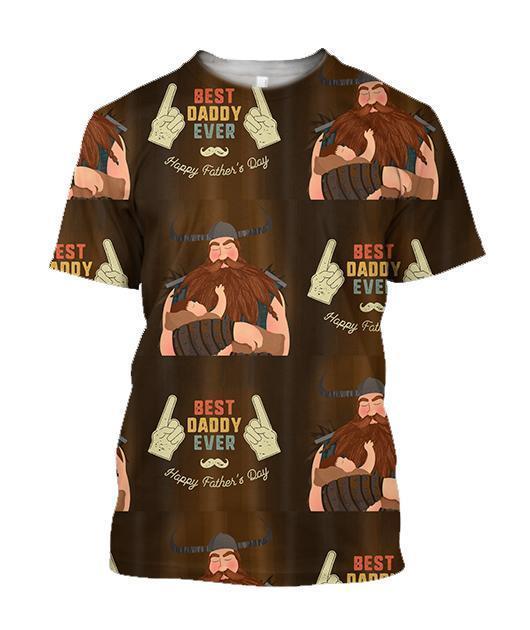 3D All Over Happy Father's Day Hoodie-Apparel-Khanh Arts-T-Shirt-S-Vibe Cosy™