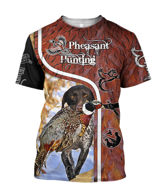 Pheasant Hunting 3D All Over Printed Shirts For Men And Women JJ100102-Apparel-MP-T-Shirt-S-Vibe Cosy™