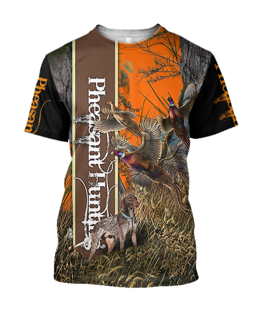 Pheasant Hunting 3D All Over Printed Shirts For Men And Women JJ100103-Apparel-MP-T-Shirt-S-Vibe Cosy™