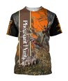 Pheasant Hunting 3D All Over Printed Shirts For Men And Women JJ100103-Apparel-MP-T-Shirt-S-Vibe Cosy™