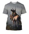 3D All Over Printing Horse By The Stream Shirts-Apparel-Phaethon-T-Shirt-S-Vibe Cosy™