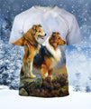 3D All Over Print Dog Art Shirts-Apparel-Phaethon-T-Shirt-S-Vibe Cosy™