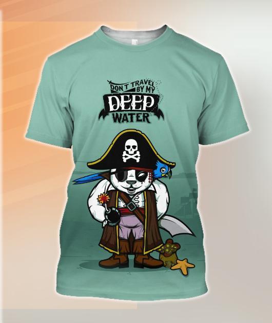 Don't travel by my deep water NNKPD1-Apparel-NNK-T-shirt-S-Vibe Cosy™