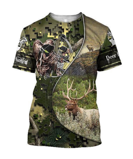 Dear hunting camo 3D all over printed shirts for men and women JJ261201 PL-Apparel-PL8386-T shirt-S-Vibe Cosy™