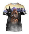 Pheasant Setter Hunting 3D All Over Printed Shirts For Men And Women JJ080203-Apparel-MP-T-Shirt-S-Vibe Cosy™