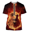 3D All Over Print Red Guitar Shirts HG-Apparel-HG-T-Shirt-S-Vibe Cosy™