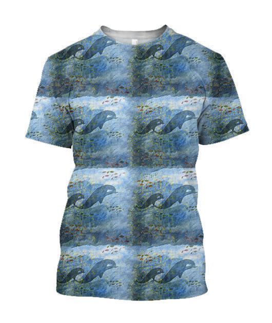 3D All Over Best Mother Dolphin Hoodie-Apparel-Khanh Arts-T-Shirt-S-Vibe Cosy™