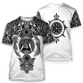 Viking Tattoo All-Over Print-Apparel-HP Arts-T-Shirt-S-Vibe Cosy™
