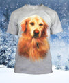 3D All Over Print Yellow Dog Shirts-Apparel-Phaethon-T-Shirt-S-Vibe Cosy™