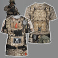 3D All Over Printed U.S. NAVY Seal Team Six Uniform-Apparel-HP Arts-T-Shirt-S-Vibe Cosy™
