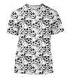 3D All Over Print Skullcap And Sakura Shirts-Apparel-Phaethon-T-Shirt-S-Vibe Cosy™