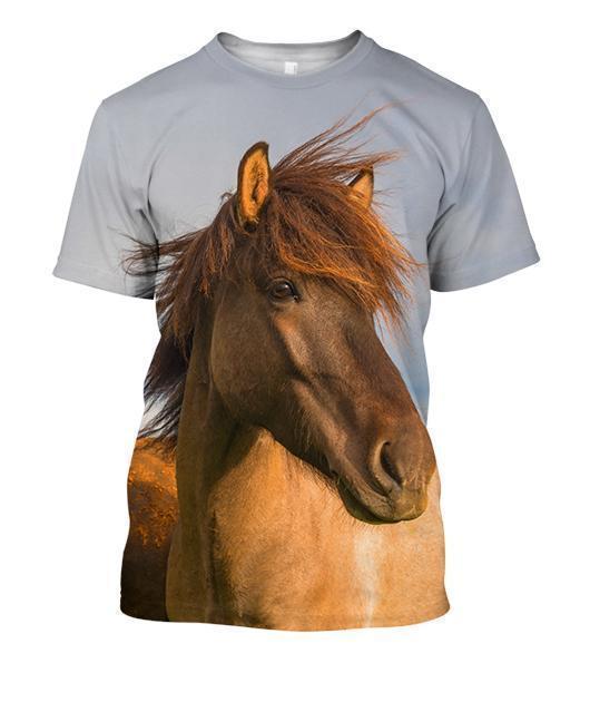 3D All Over Print Animals Horse Hoodie-Apparel-Phaethon-T-Shirt-S-Vibe Cosy™